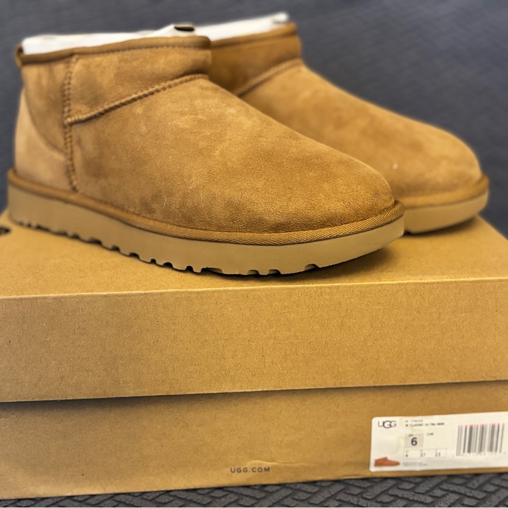 UGG Tan Ankle Boots